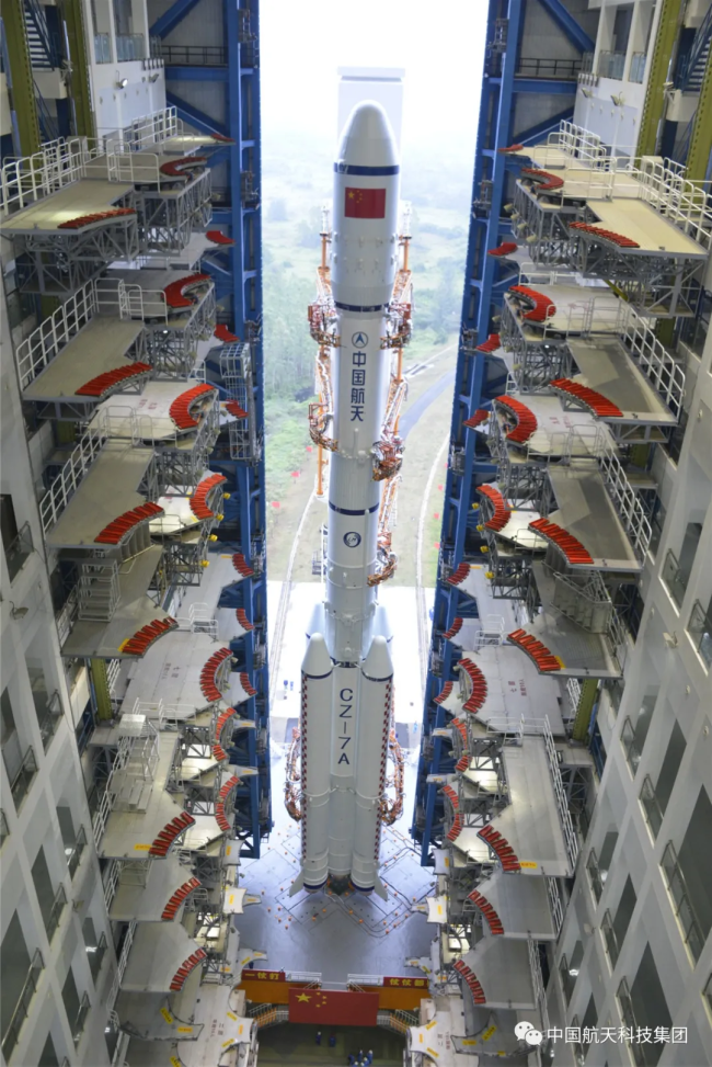我国现役最高火箭长七A发射成功！一箭双星