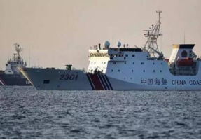 中国海警舰艇编队今日在我钓鱼岛领海内巡航